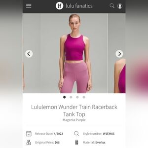 Lululemon Wunder Train Tank